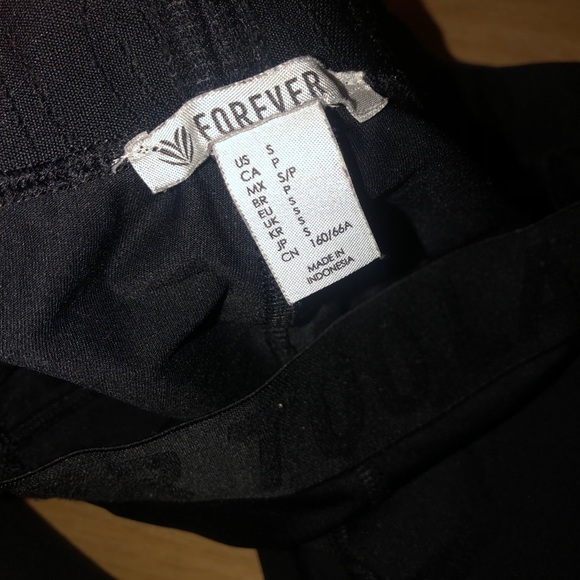 Black Spandex Workout Leggings - Picture 5 of 6